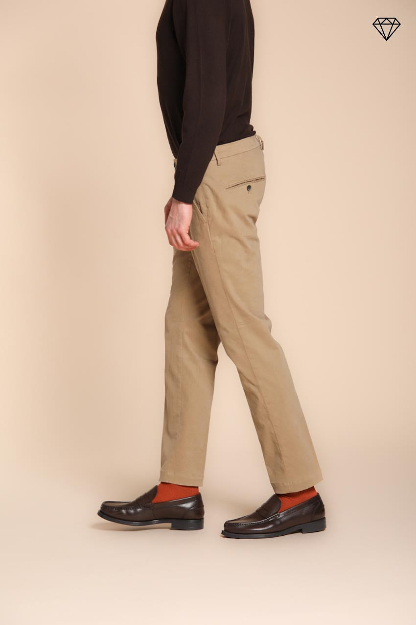 Foto 4 Torino pantalone chino uomo in gabardina slim fit ①