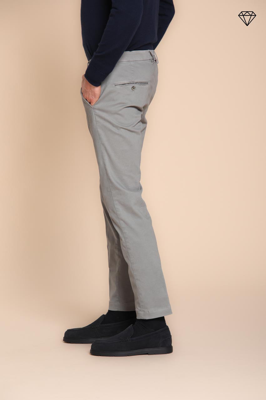 Foto 4 Torino pantalone chino uomo in gabardina slim fit ①