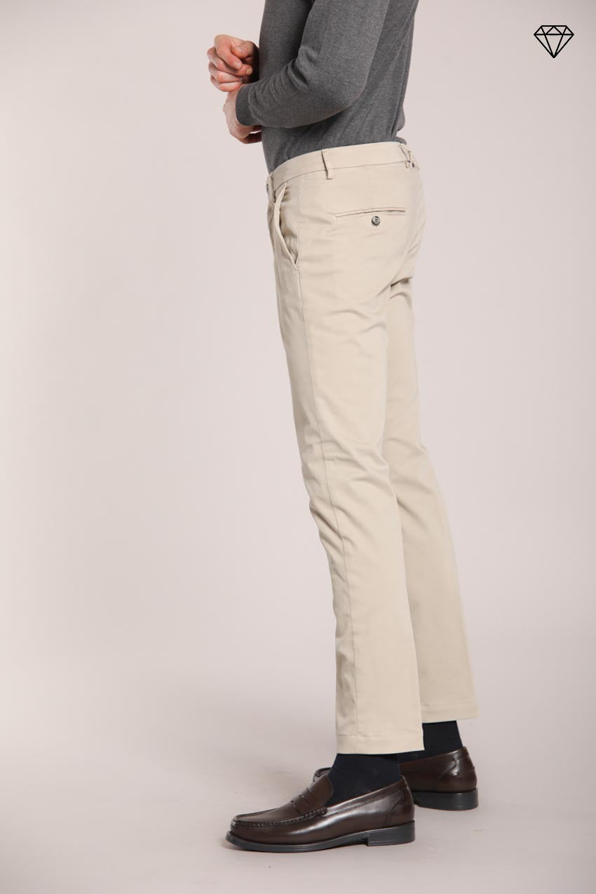 Foto 3 Torino pantalone chino uomo in gabardina slim fit ①