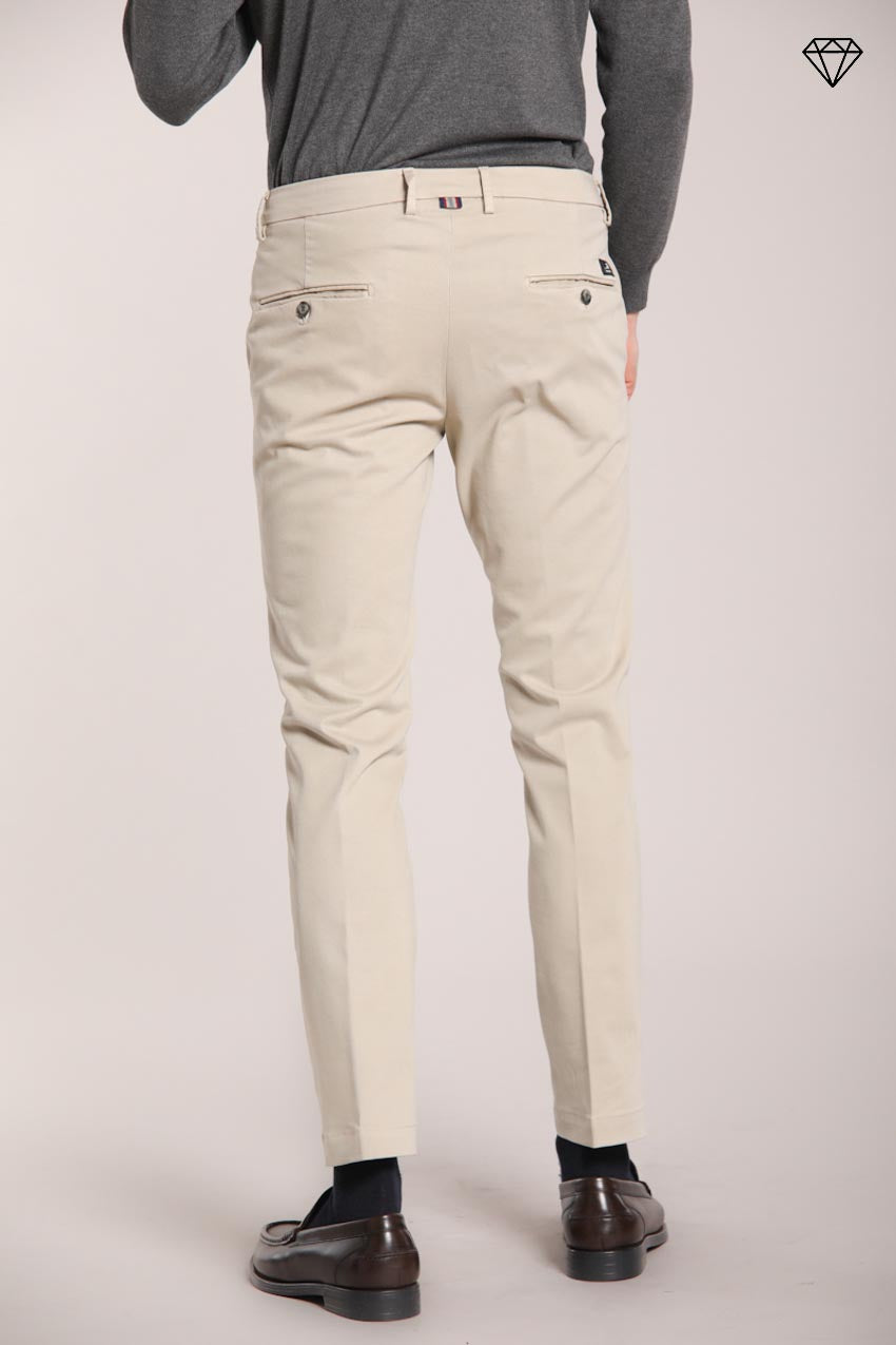 Foto 4 Torino pantalone chino uomo in gabardina slim fit ①