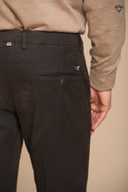 Foto 3 Torino pantalone chino uomo in gabardina slim fit ①