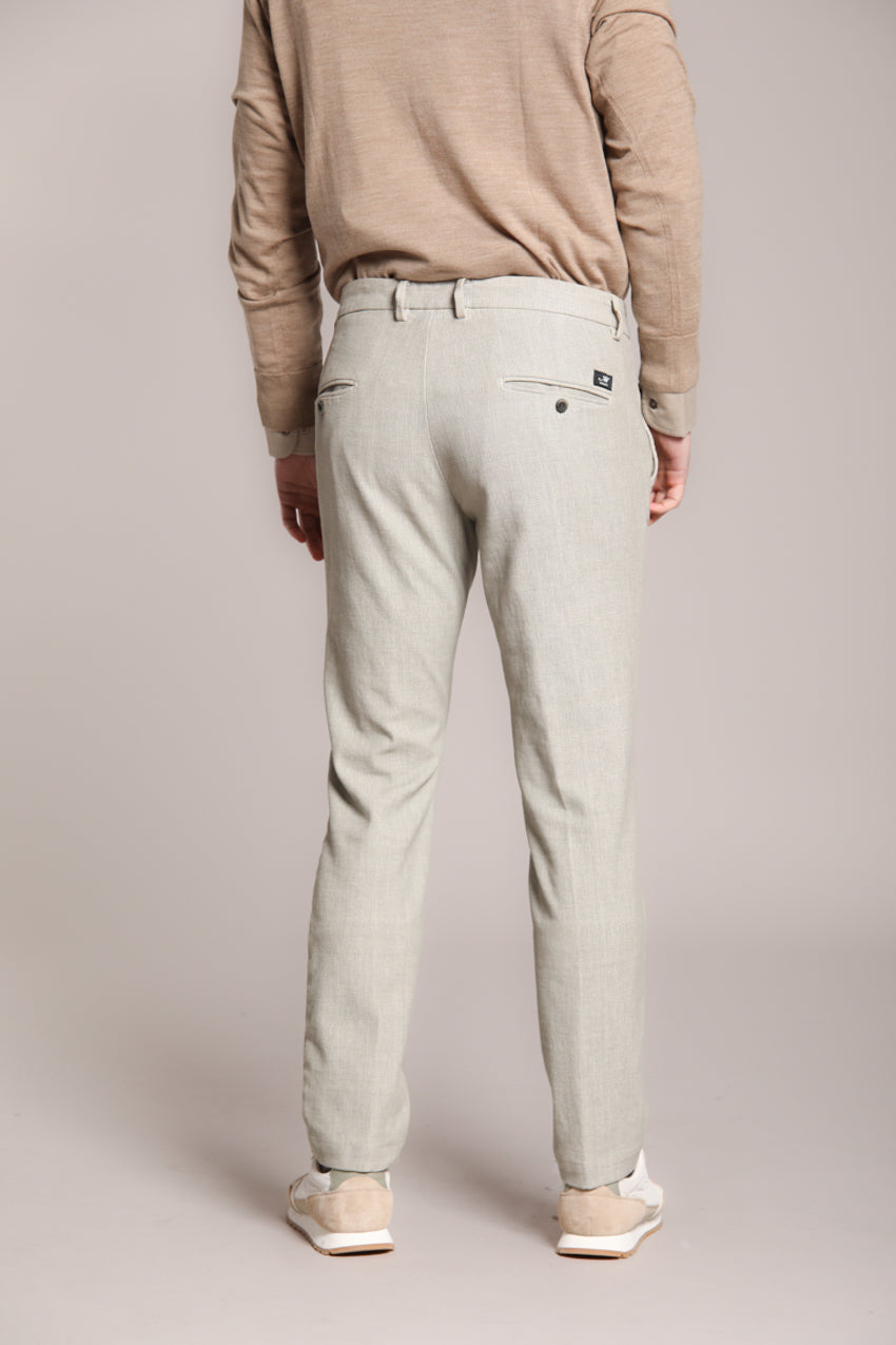 Foto 5 Torino pantalone chino uomo in fustagno con stampa galles slim fit