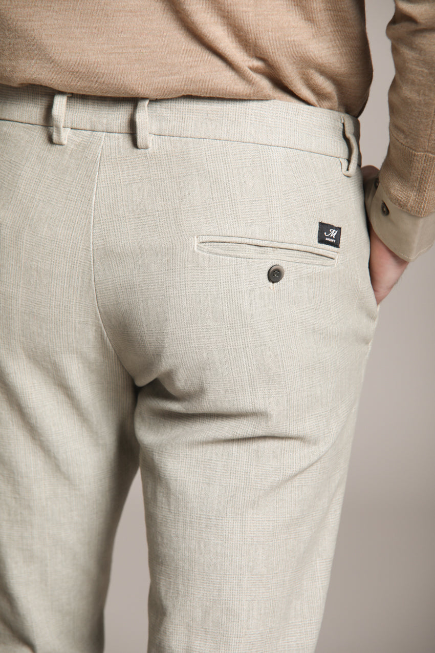 Foto 4 Torino pantalone chino uomo in fustagno con stampa galles slim fit
