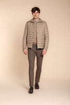 Foto 3 Milano pantalone chino uomo fantasia occhio di pernice extra slim fit