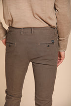 Foto 6 Milano pantalone chino uomo fantasia occhio di pernice extra slim fit