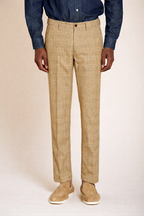 Torino pantalone chino uomo stampa galles con filato moro slim fit