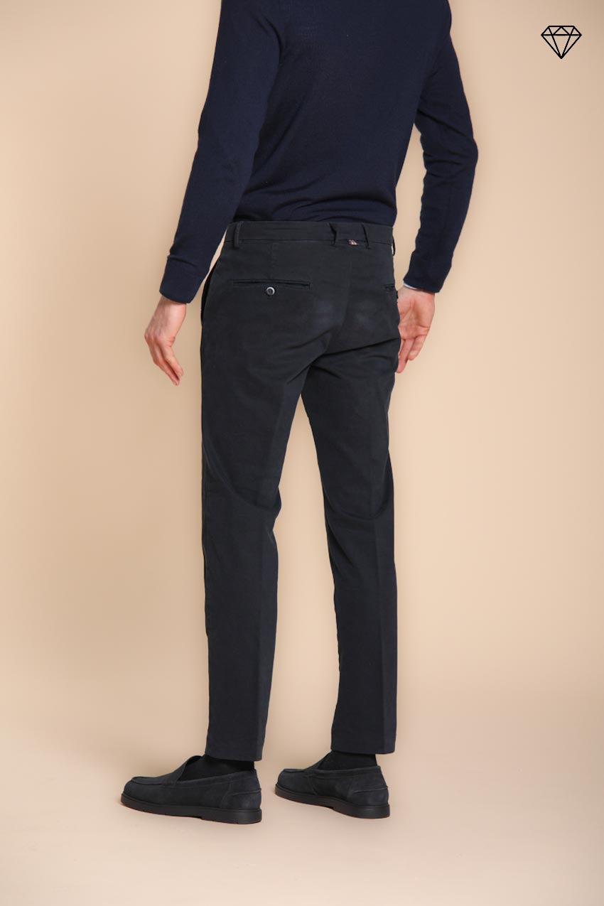 Foto 4 Torino pantalone chino uomo in gabardina slim fit ①