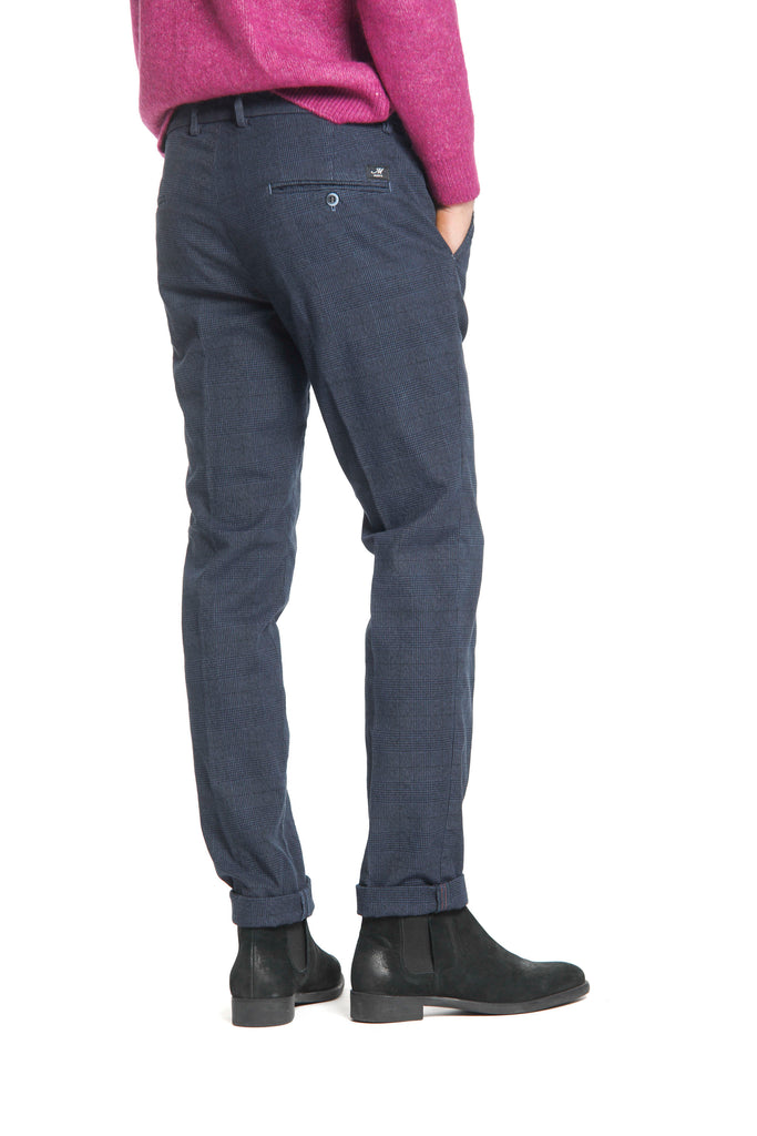 Torino Style pantalone chino uomo con pattern galles sfumato moulinè slim fit