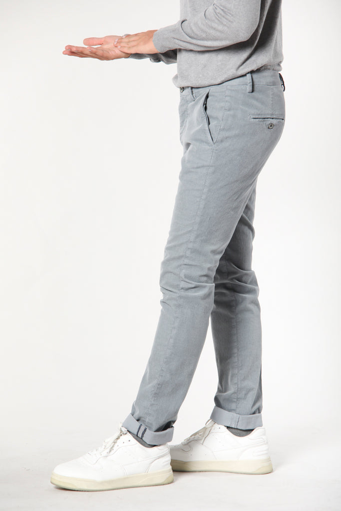 Torino Style pantalone chino uomo in velluto 1500 righe slim fit ①