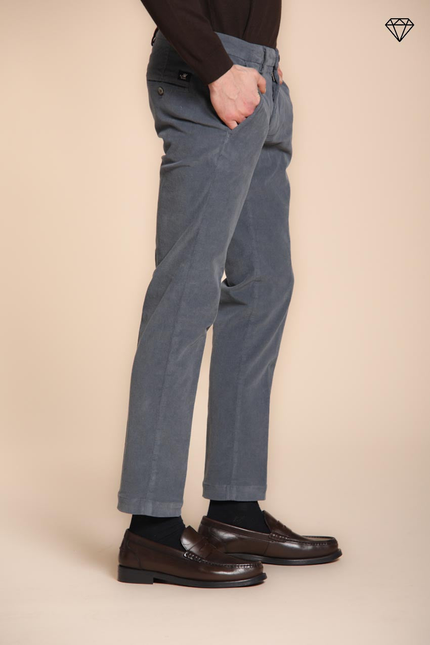 Foto 4 Torino pantalone chino uomo in velluto 1500 righe slim fit  ①