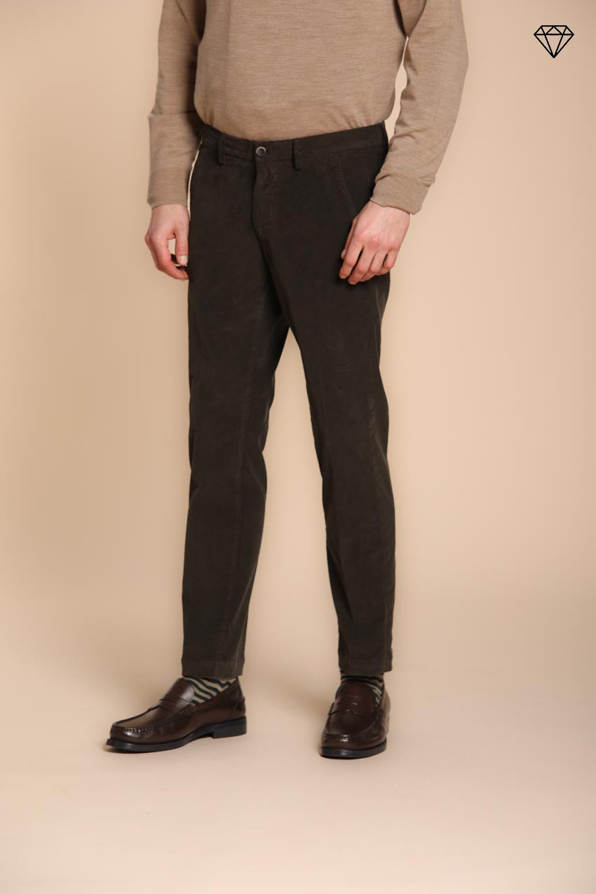Torino men's chino pants in 1500 wale corduroy slim fit ①
