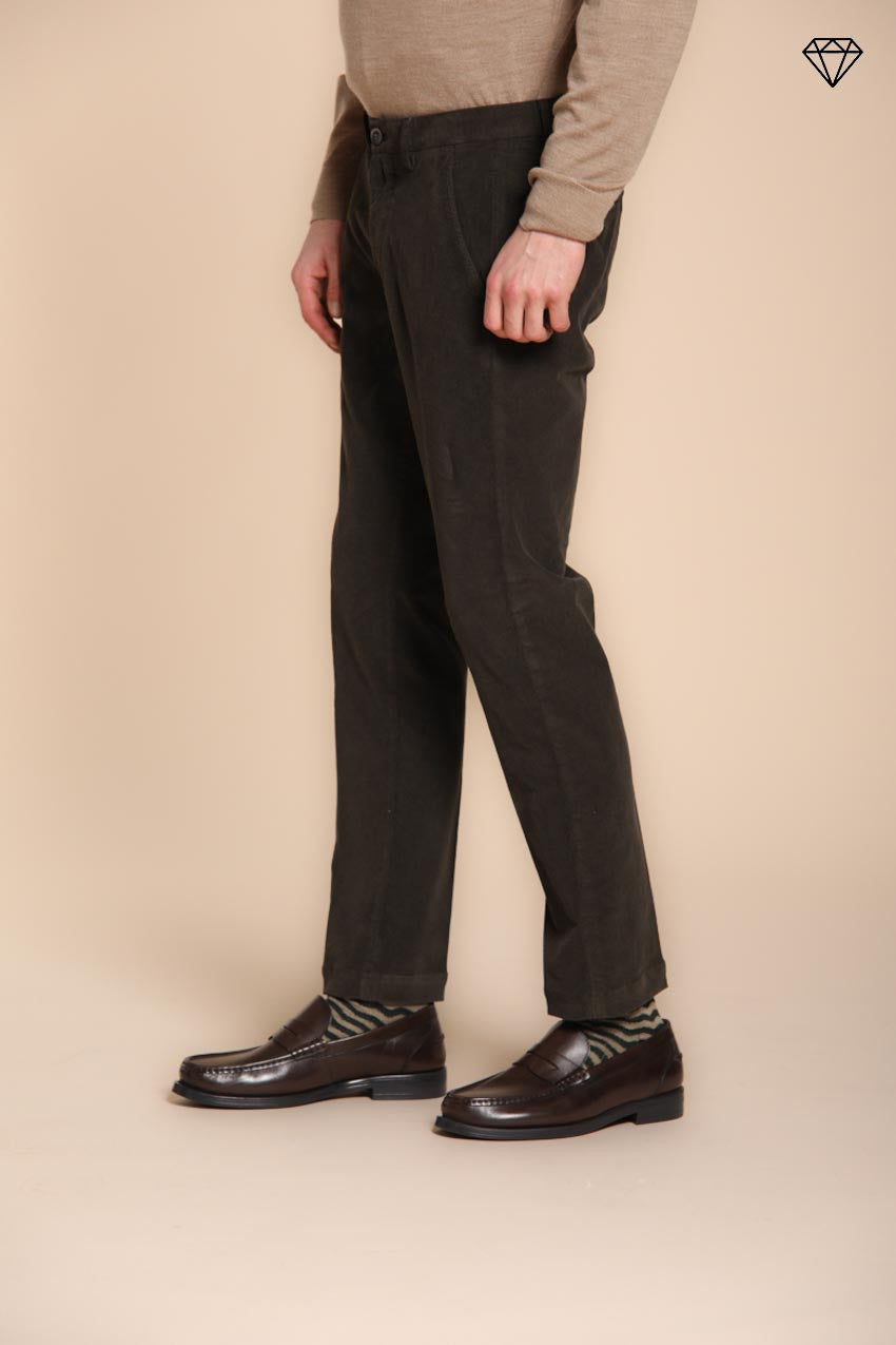Torino men's chino pants in 1500 wale corduroy slim fit ①