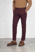 Torino Flex Chinohose für Herren aus Satin, Slim Fit ①