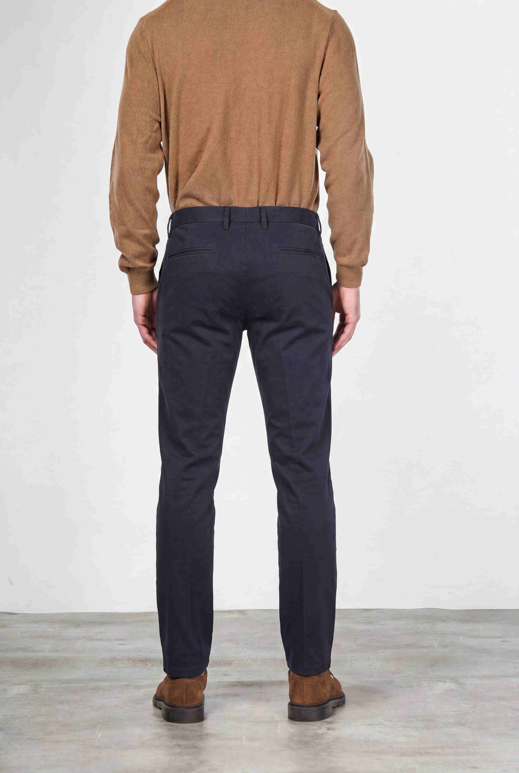 Torino Flex pantalone chino uomo in raso slim fit ①