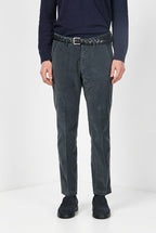 Torino pantalone chino uomo in velluto 1000 righe slim fit ①