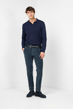 Torino pantalone chino uomo in velluto 1000 righe slim fit ①