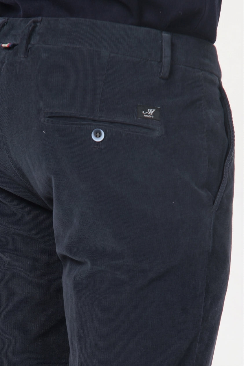 Torino pantalone chino uomo in velluto 1000 righe slim fit ①