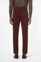 Torino pantalone chino uomo in velluto 1000 righe slim fit ①