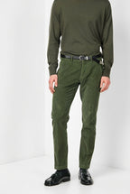 Torino pantalone chino uomo in velluto 1000 righe slim fit ①