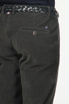 Torino pantalone chino uomo in velluto 1000 righe slim fit ①