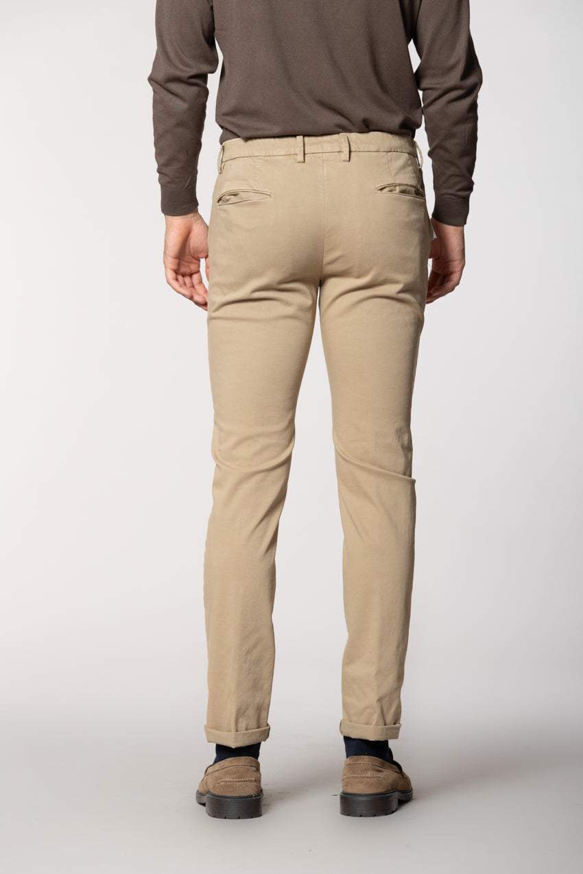 Torino Flex men's chino pants in satin slim fit
