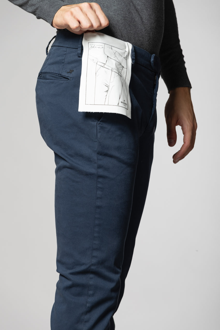 Torino Flex men's chino pants in satin slim fit