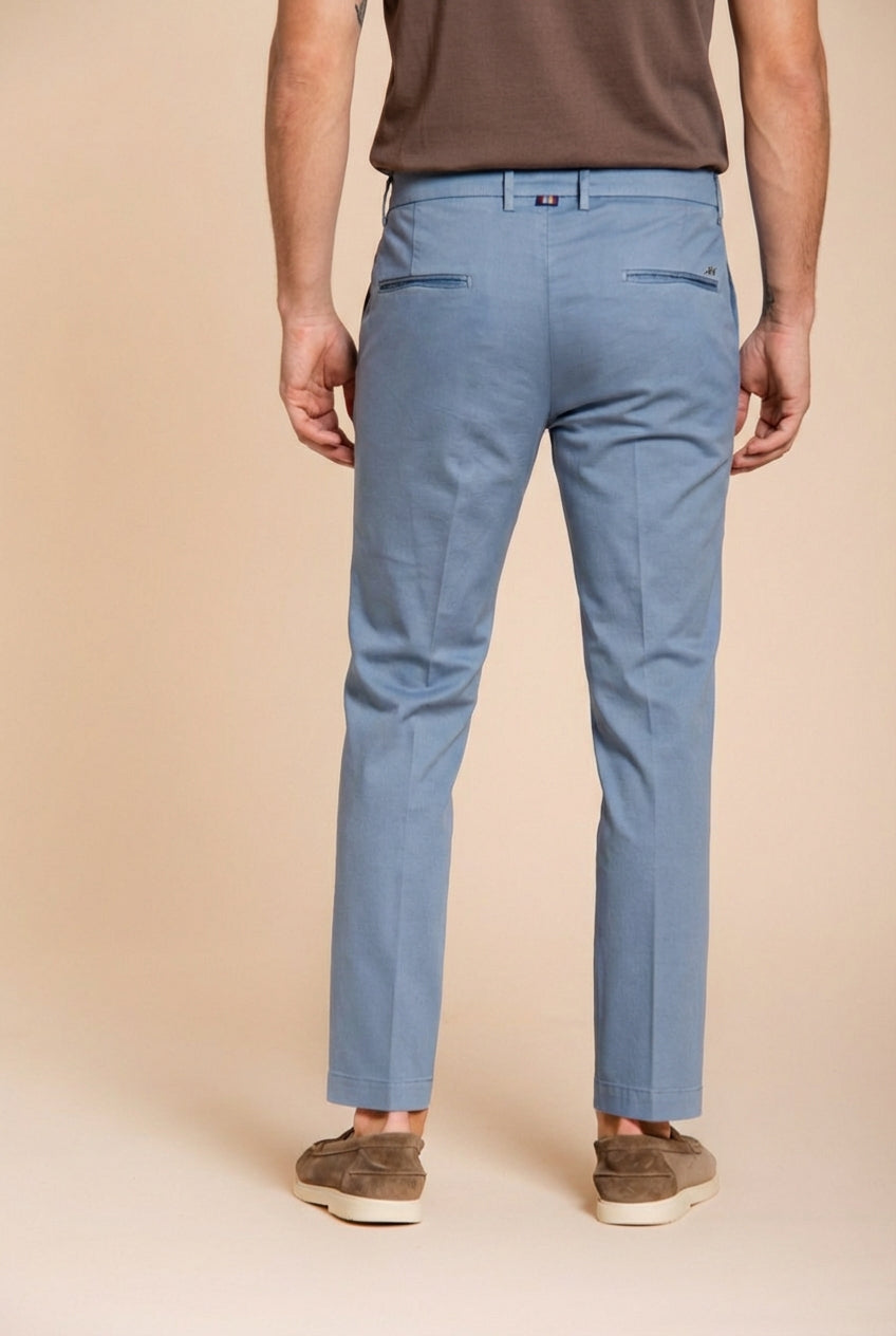 Torino Flex pantalón chino hombre en gabardina stretch slim fit ①
