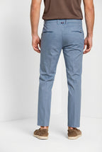 Torino Flex pantalón chino hombre en gabardina stretch slim fit ①