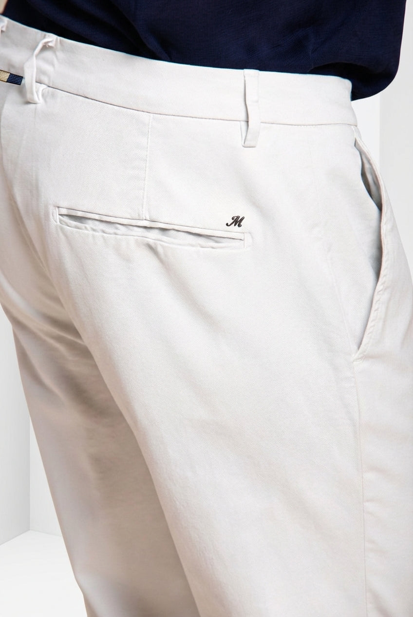 Torino Flex pantalon chino homme en gabardine stretch slim fit ①