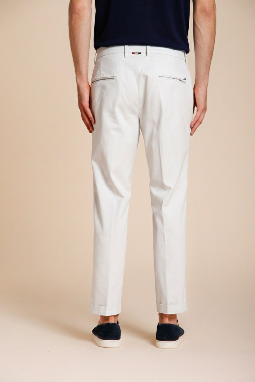 Torino Flex pantalon chino homme en gabardine stretch slim fit ①