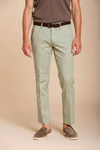 Torino Flex pantalon chino homme en gabardine stretch slim fit ①