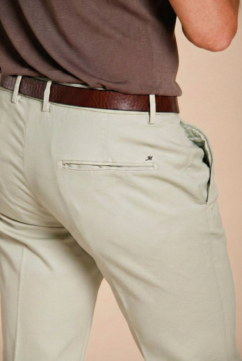 Torino Flex pantalon chino homme en gabardine stretch slim fit ①