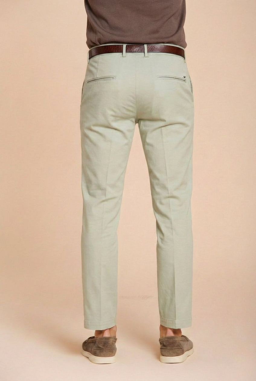 Torino Flex pantalon chino homme en gabardine stretch slim fit ①