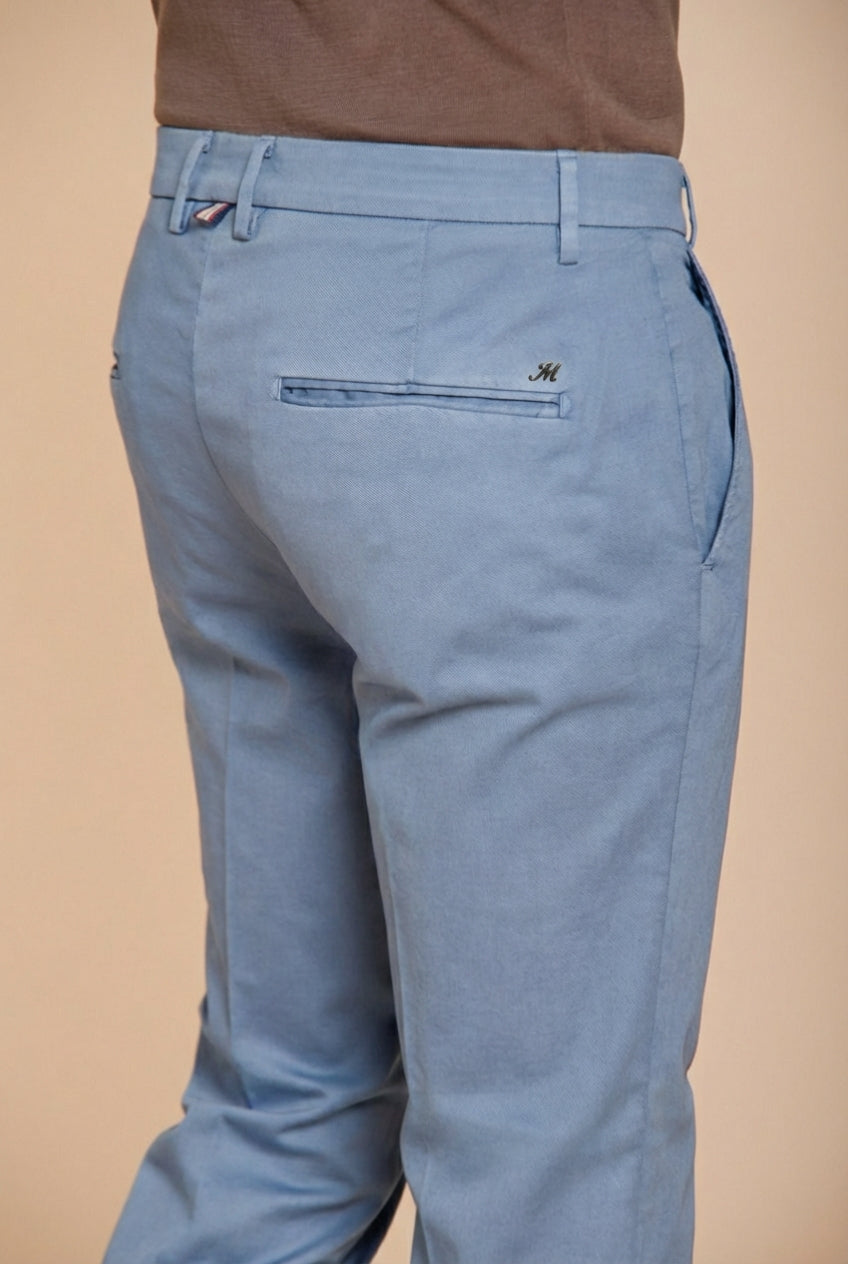 Torino Flex pantalón chino hombre en gabardina stretch slim fit ①