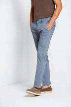 Torino Flex pantalón chino hombre en gabardina stretch slim fit ①