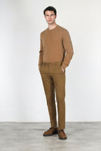Torino Flex pantalone chino uomo in raso slim fit ①