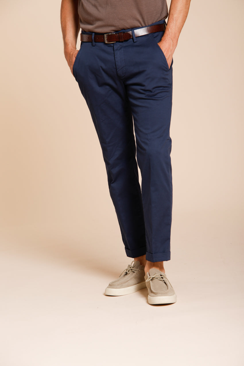 Torino Flex pantalon chino homme en gabardine stretch slim fit ①