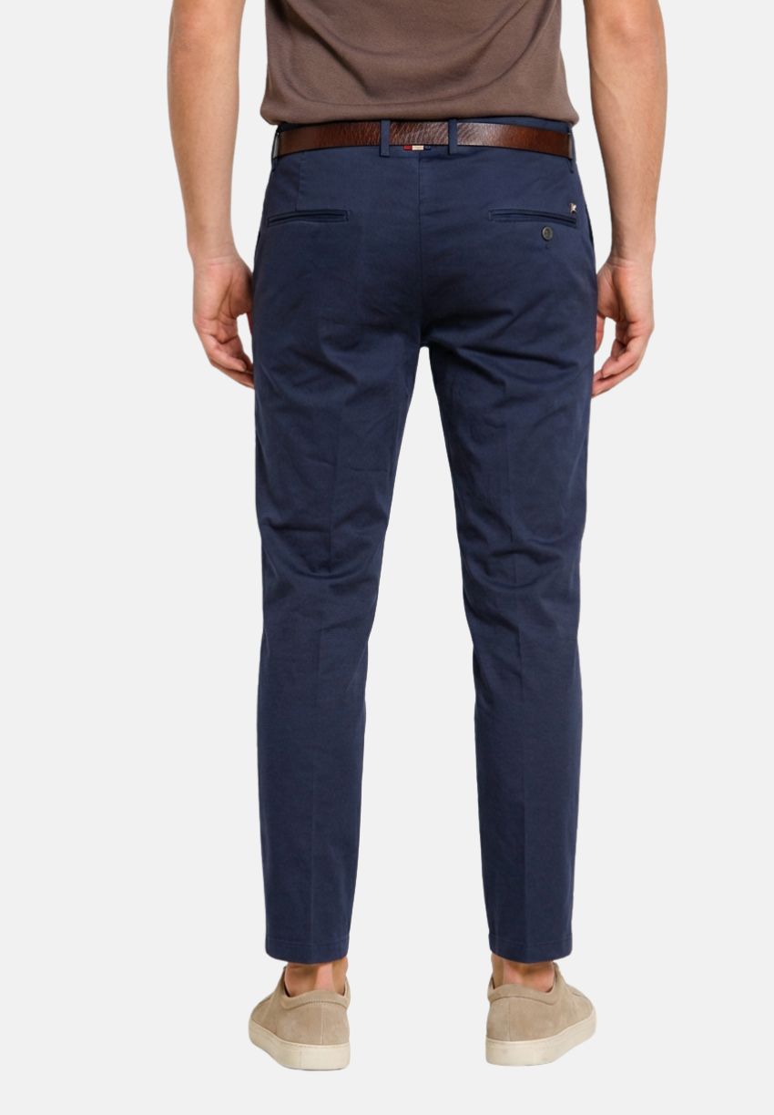Torino Flex pantalone chino uomo in gabardina stretch slim fit ①
