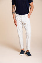 Torino Flex pantalon chino homme en gabardine stretch slim fit ①