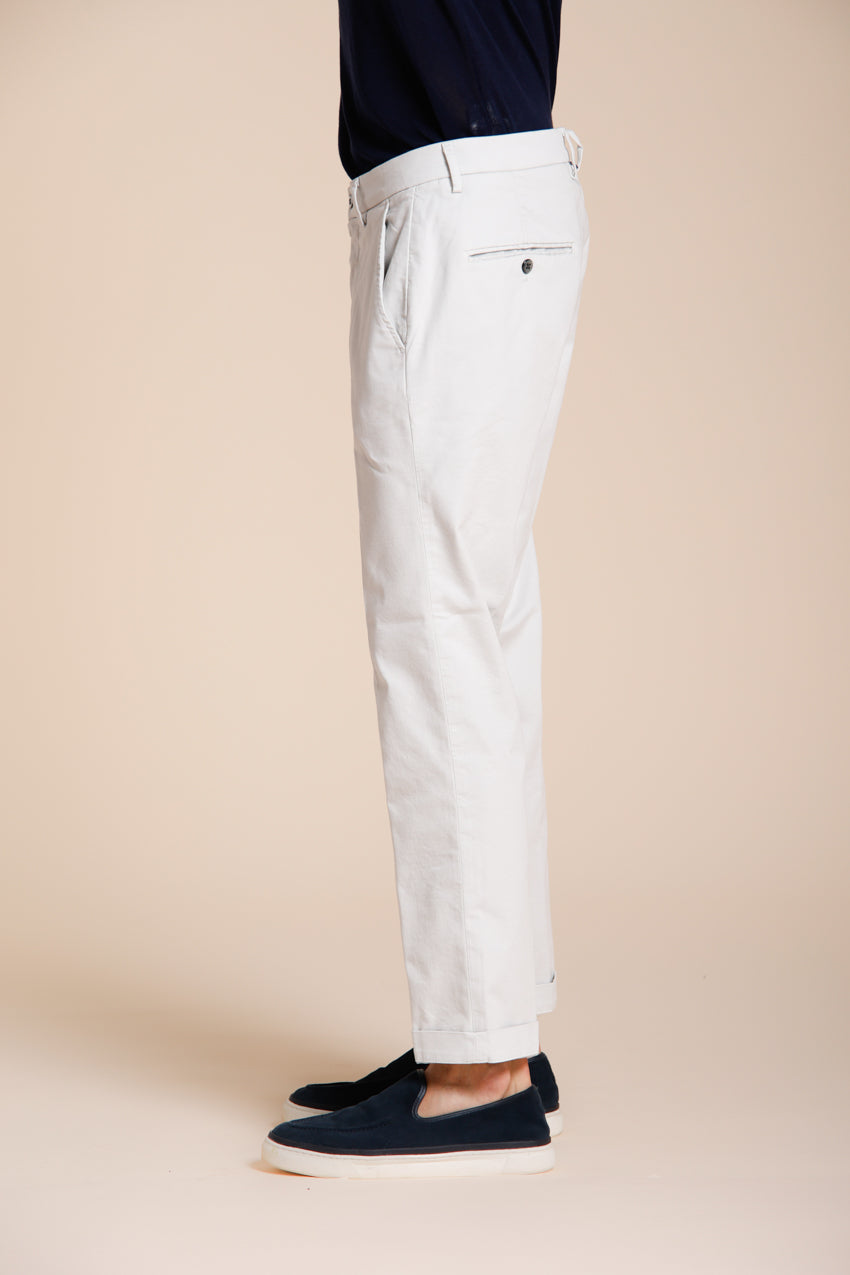 Torino Flex pantalon chino homme en gabardine stretch slim fit ①
