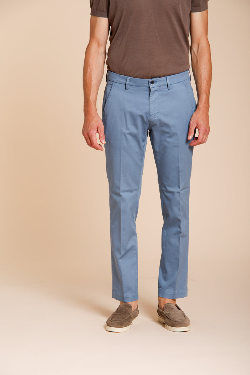 Torino Flex men's chino pants in stretch gabardine slim fit ①