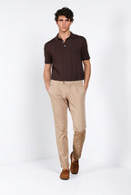Torino 1 Pinces Flex pantalon chino homme en gabardine super stretch slim fit