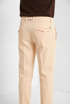 Torino 1 Pinces Flex pantalón chino hombre en gabardina super stretch slim fit