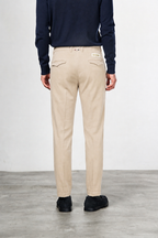 Torino 1 Pinces Flex men’s chino pants in cotton and cashmere twill with slim fit