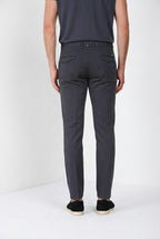 Torino City Icon Flex pantalone chino uomo in cavallery di cotone e lino stretch slim fit