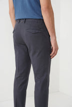 Torino City Icon Flex men's chino pants in stretch cotton and linen cavallery slim fit
