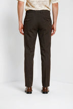 Torino City Icon Flex men's chino pants in stretch cotton and linen cavallery slim fit