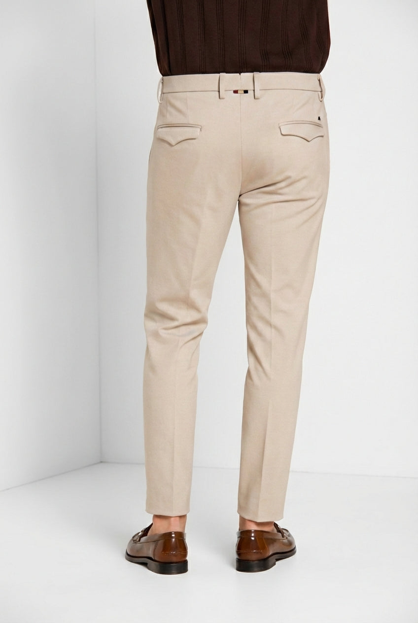 Torino City 1 Pinces men's chino pants in jersey slim fit