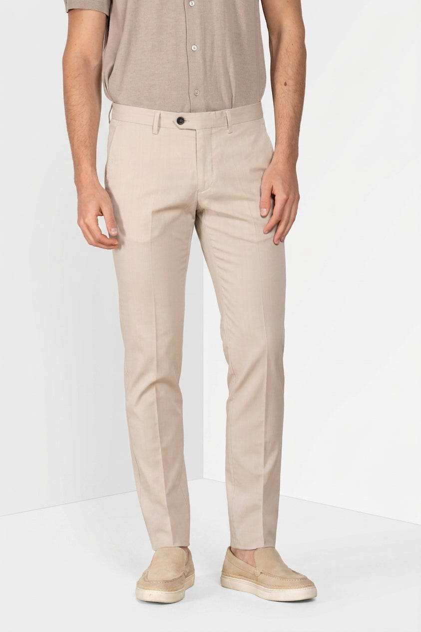 Torino City pantalone chino uomo in twill lana slim fit