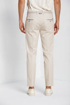 Torino City men's chino pants in fine cotton and lyocell tricot slim fit